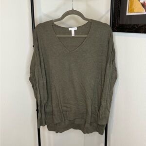 Leith Sage Green Knit Top
